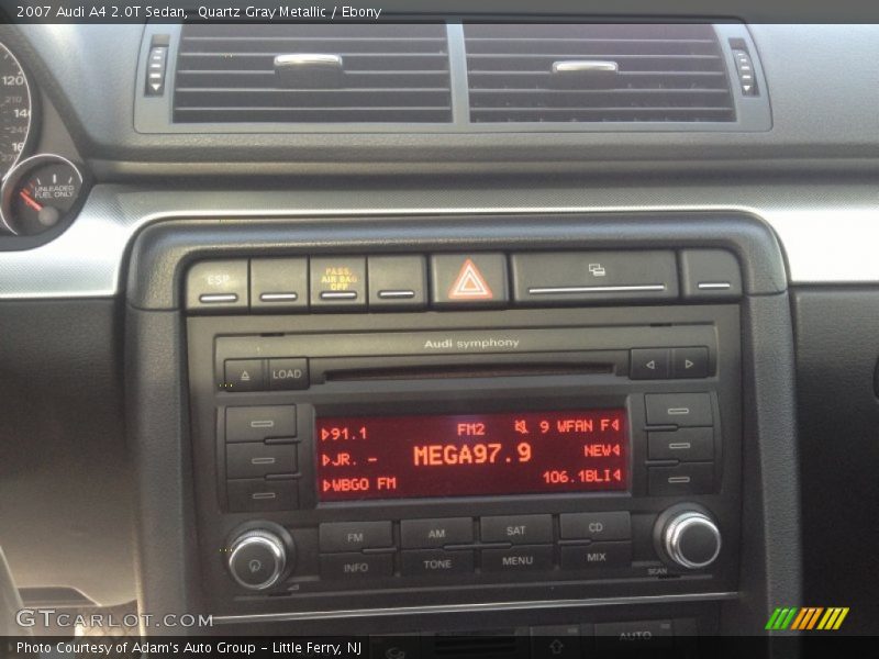 Quartz Gray Metallic / Ebony 2007 Audi A4 2.0T Sedan