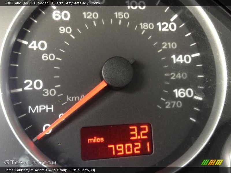 Quartz Gray Metallic / Ebony 2007 Audi A4 2.0T Sedan