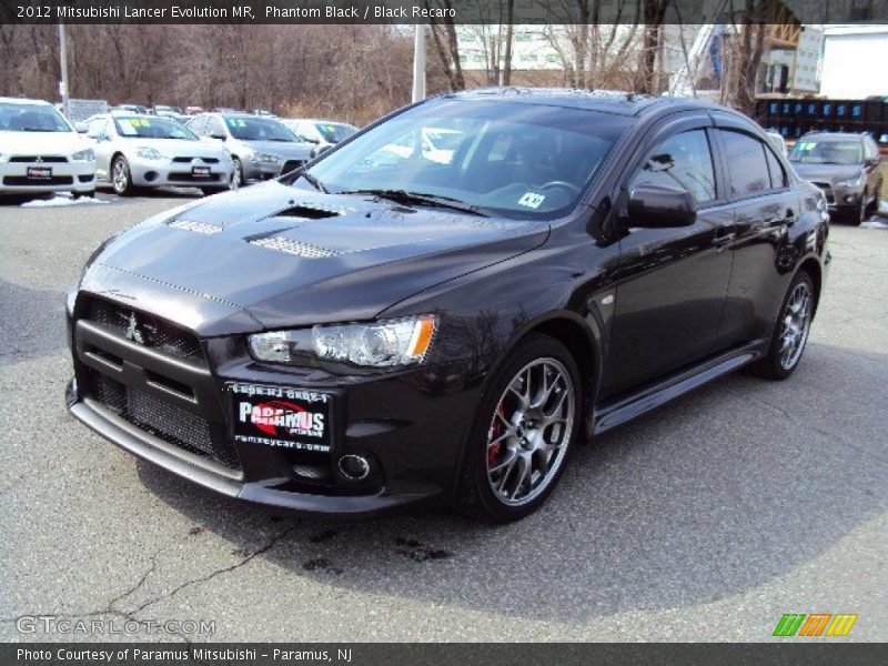 Phantom Black / Black Recaro 2012 Mitsubishi Lancer Evolution MR