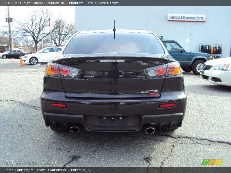 Phantom Black / Black Recaro 2012 Mitsubishi Lancer Evolution MR