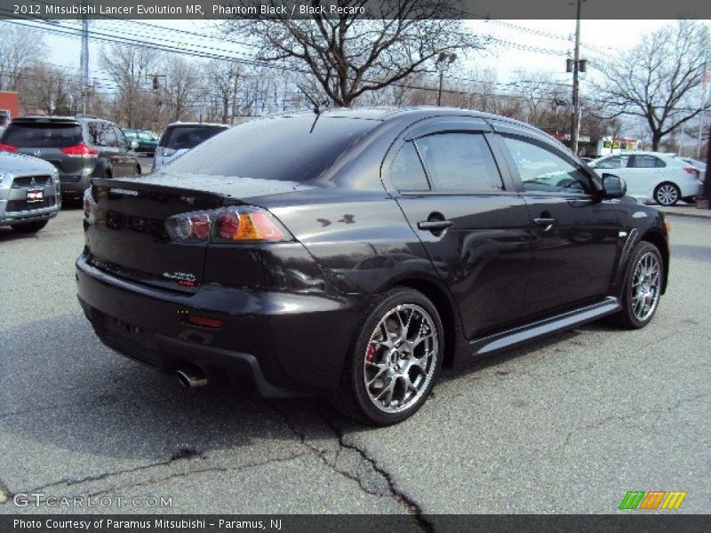 Rear 3/4 View - 2012 Mitsubishi Lancer Evolution MR