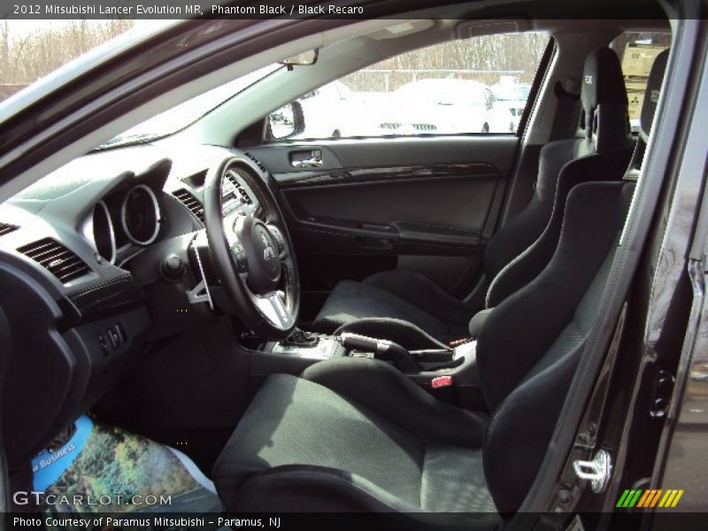  2012 Lancer Evolution MR Black Recaro Interior