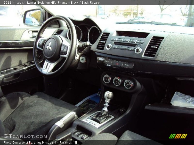 Dashboard of 2012 Lancer Evolution MR