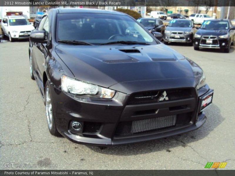 Phantom Black / Black Recaro 2012 Mitsubishi Lancer Evolution MR