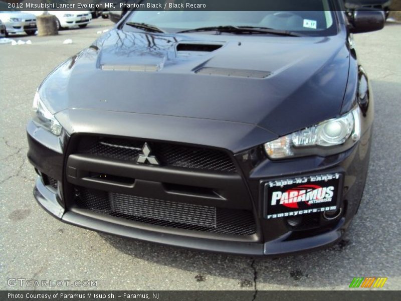 Phantom Black / Black Recaro 2012 Mitsubishi Lancer Evolution MR