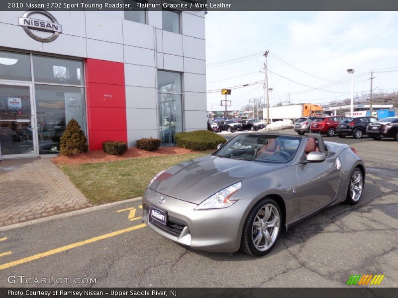 Platinum Graphite / Wine Leather 2010 Nissan 370Z Sport Touring Roadster