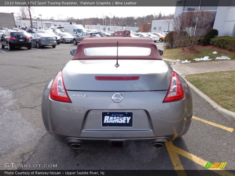Platinum Graphite / Wine Leather 2010 Nissan 370Z Sport Touring Roadster