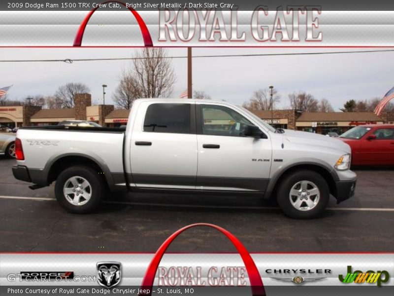Bright Silver Metallic / Dark Slate Gray 2009 Dodge Ram 1500 TRX Crew Cab