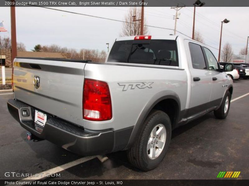 Bright Silver Metallic / Dark Slate Gray 2009 Dodge Ram 1500 TRX Crew Cab