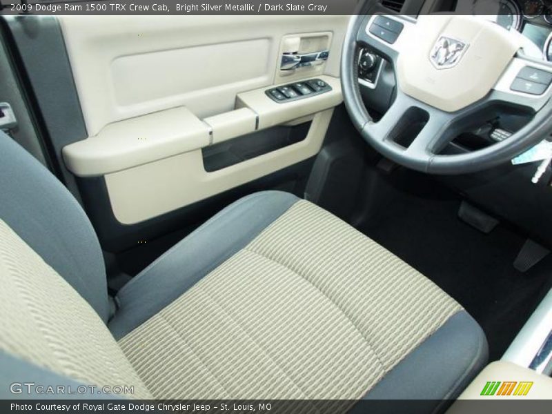 Bright Silver Metallic / Dark Slate Gray 2009 Dodge Ram 1500 TRX Crew Cab