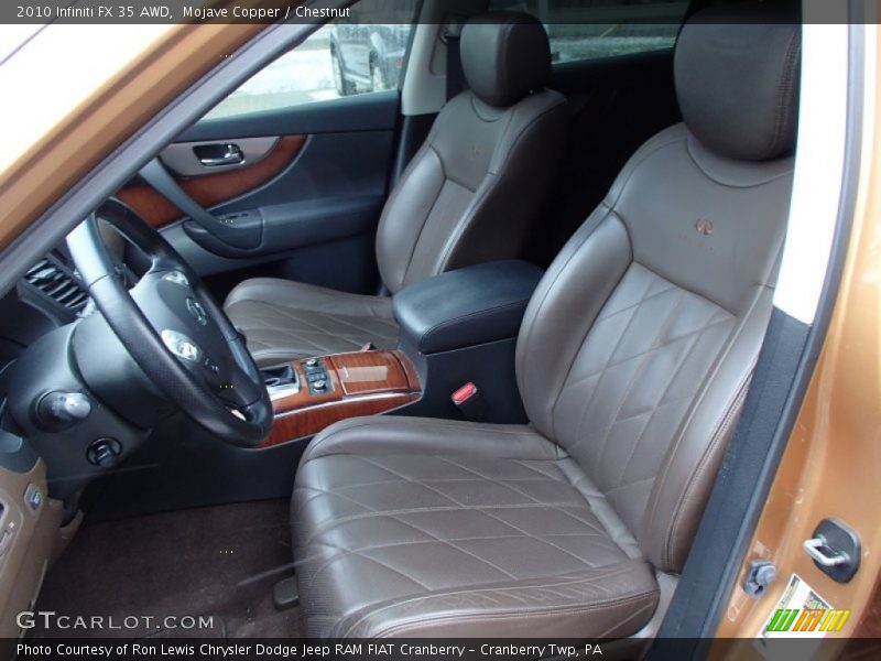 Front Seat of 2010 FX 35 AWD