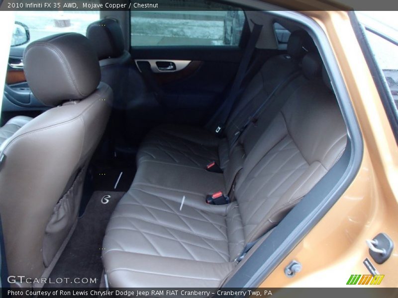 Rear Seat of 2010 FX 35 AWD