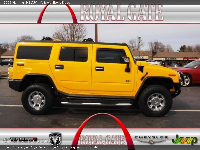 Yellow / Ebony Black 2005 Hummer H2 SUV