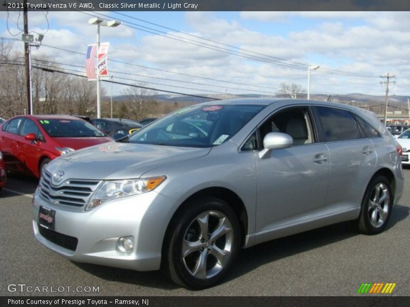 Classic Silver Metallic / Light Gray 2011 Toyota Venza V6 AWD