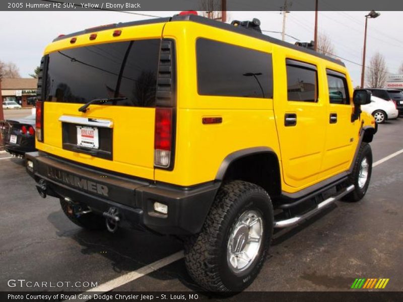 Yellow / Ebony Black 2005 Hummer H2 SUV