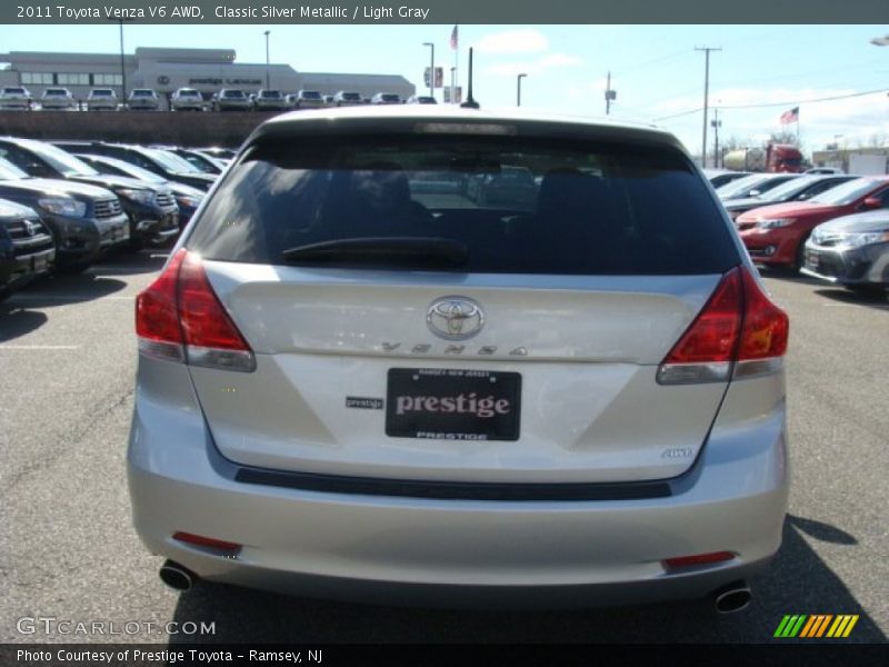 Classic Silver Metallic / Light Gray 2011 Toyota Venza V6 AWD