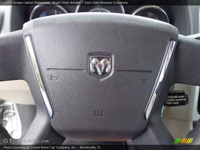 Bright Silver Metallic / Dark Slate/Medium Graystone 2011 Dodge Caliber Mainstreet