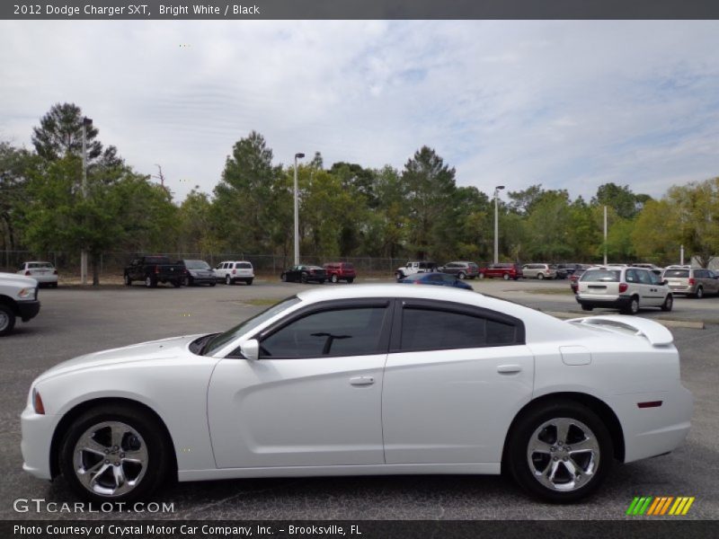 Bright White / Black 2012 Dodge Charger SXT