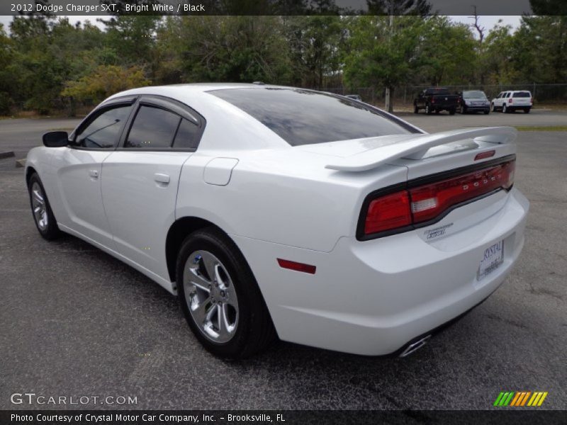 Bright White / Black 2012 Dodge Charger SXT