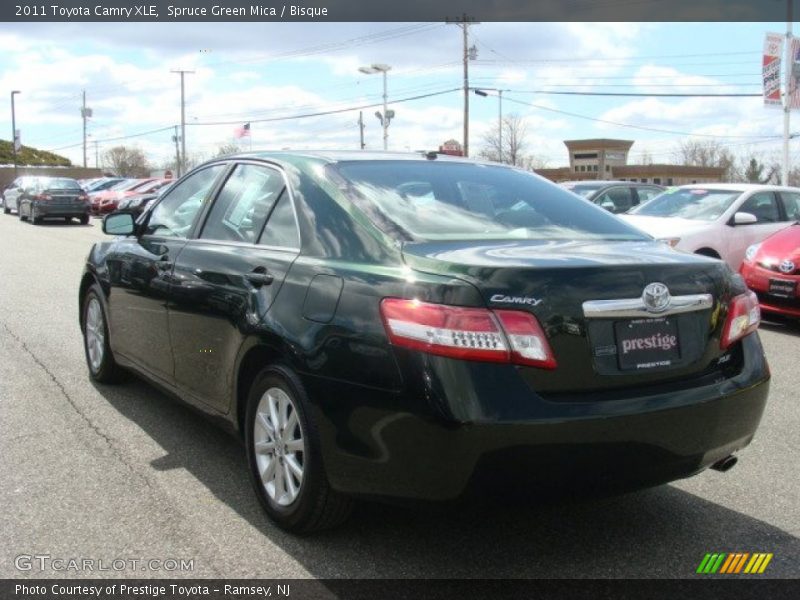 Spruce Green Mica / Bisque 2011 Toyota Camry XLE