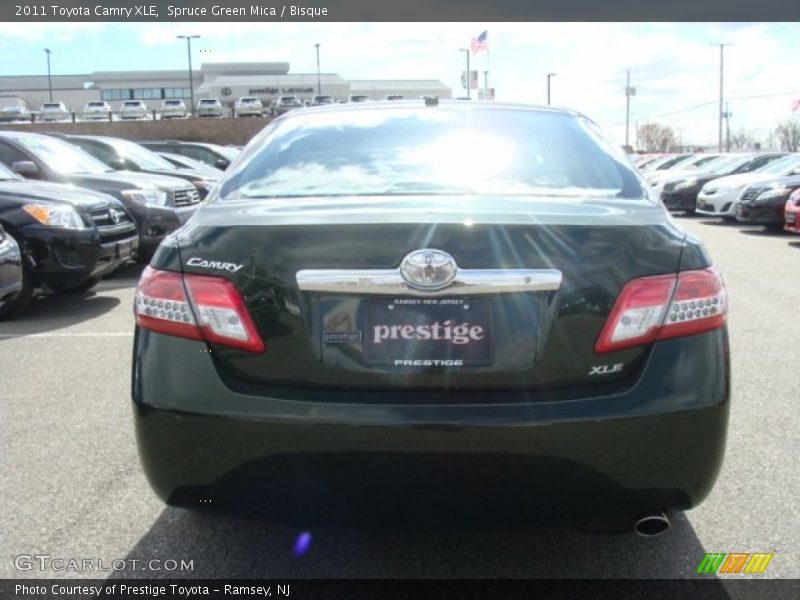 Spruce Green Mica / Bisque 2011 Toyota Camry XLE