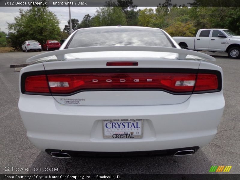 Bright White / Black 2012 Dodge Charger SXT