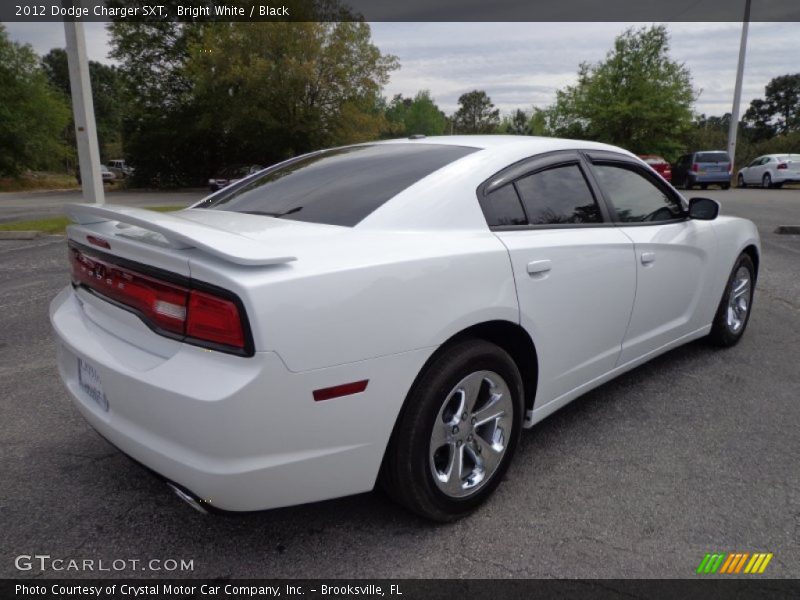 Bright White / Black 2012 Dodge Charger SXT