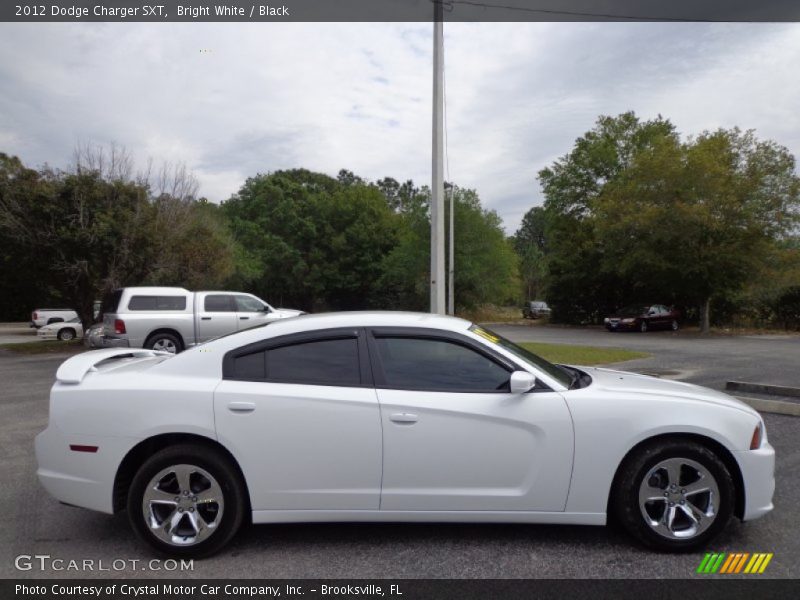 Bright White / Black 2012 Dodge Charger SXT
