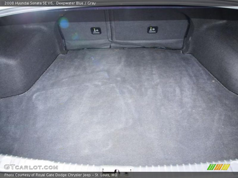 Deepwater Blue / Gray 2008 Hyundai Sonata SE V6