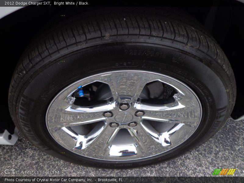 Bright White / Black 2012 Dodge Charger SXT