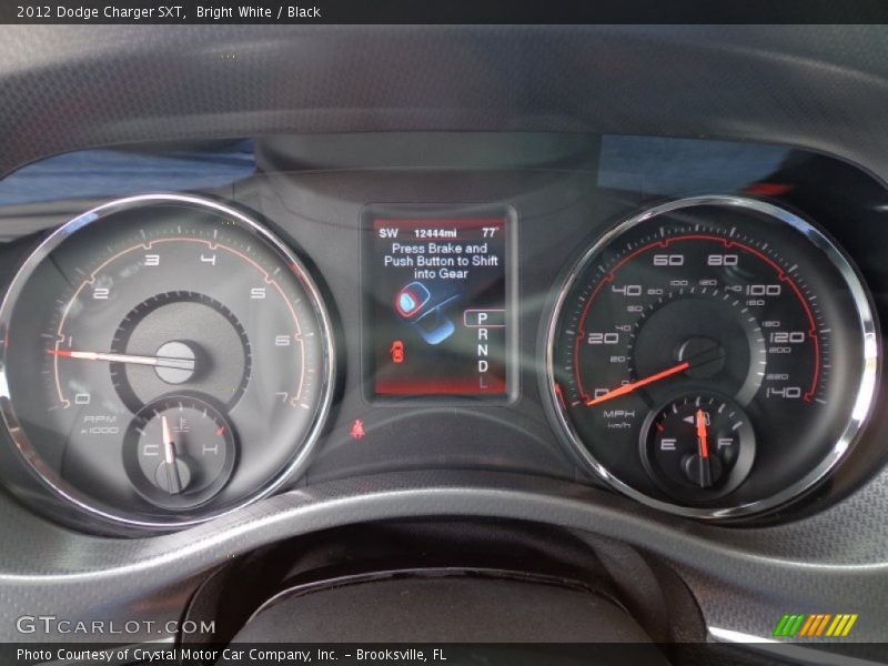 Bright White / Black 2012 Dodge Charger SXT