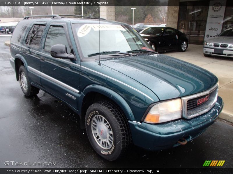 Fairway Green Metallic / Graphite 1998 GMC Jimmy SLE 4x4