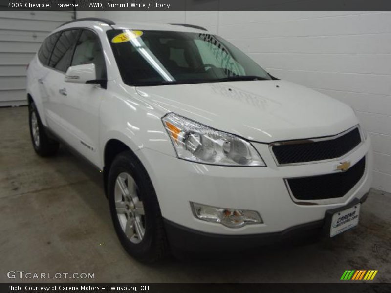 Summit White / Ebony 2009 Chevrolet Traverse LT AWD