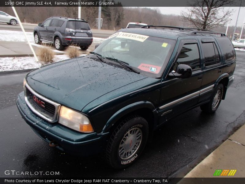 Fairway Green Metallic / Graphite 1998 GMC Jimmy SLE 4x4