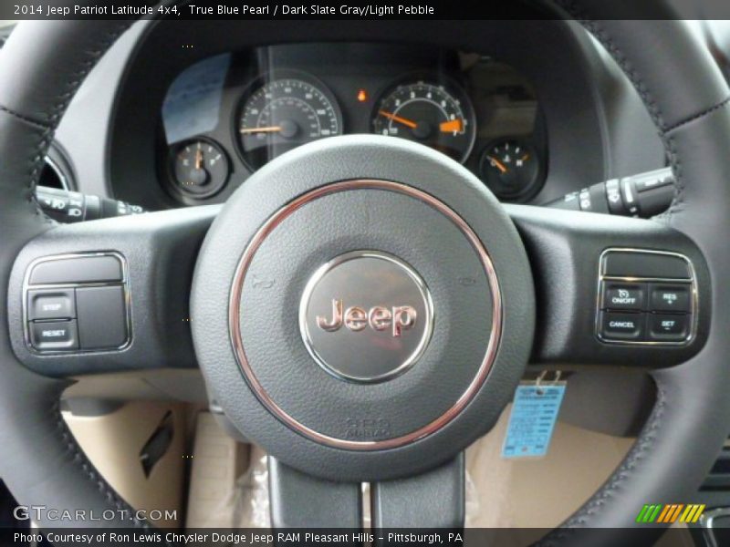 True Blue Pearl / Dark Slate Gray/Light Pebble 2014 Jeep Patriot Latitude 4x4
