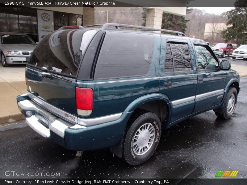 Fairway Green Metallic / Graphite 1998 GMC Jimmy SLE 4x4