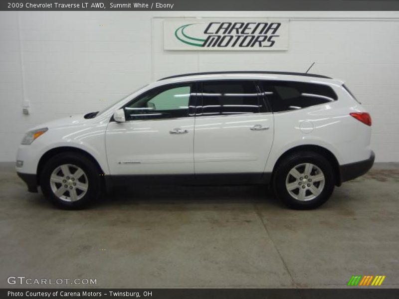 Summit White / Ebony 2009 Chevrolet Traverse LT AWD