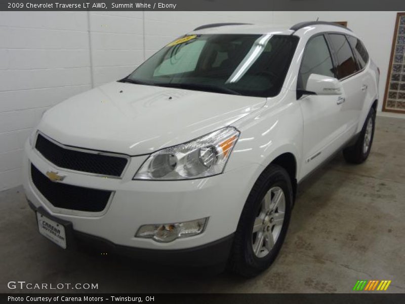 Summit White / Ebony 2009 Chevrolet Traverse LT AWD