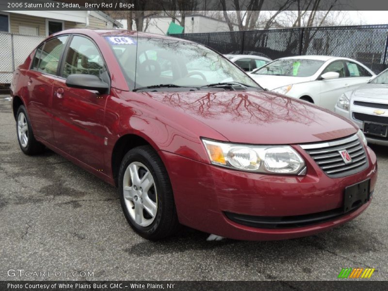 Berry Red / Beige 2006 Saturn ION 2 Sedan