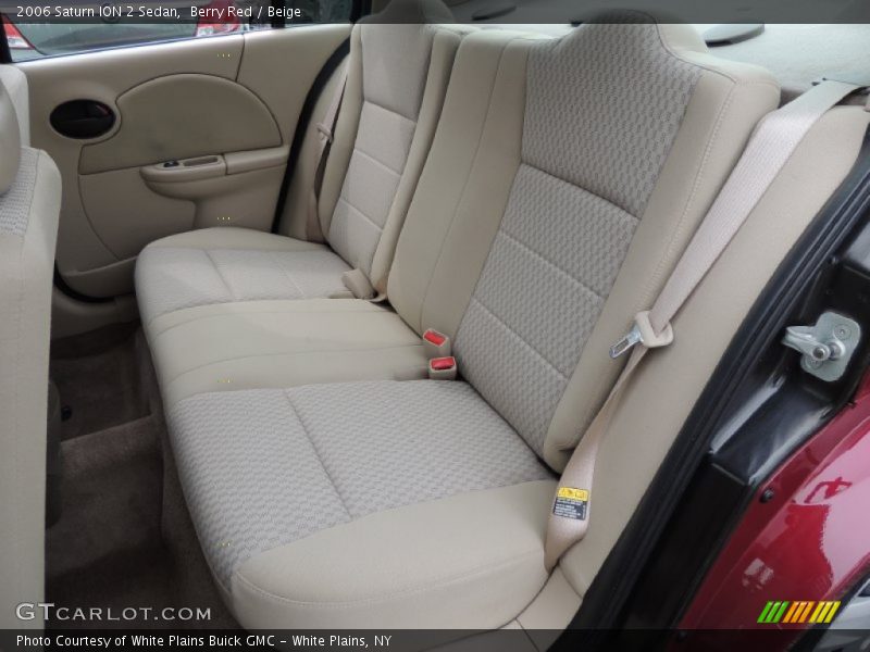 Rear Seat of 2006 ION 2 Sedan