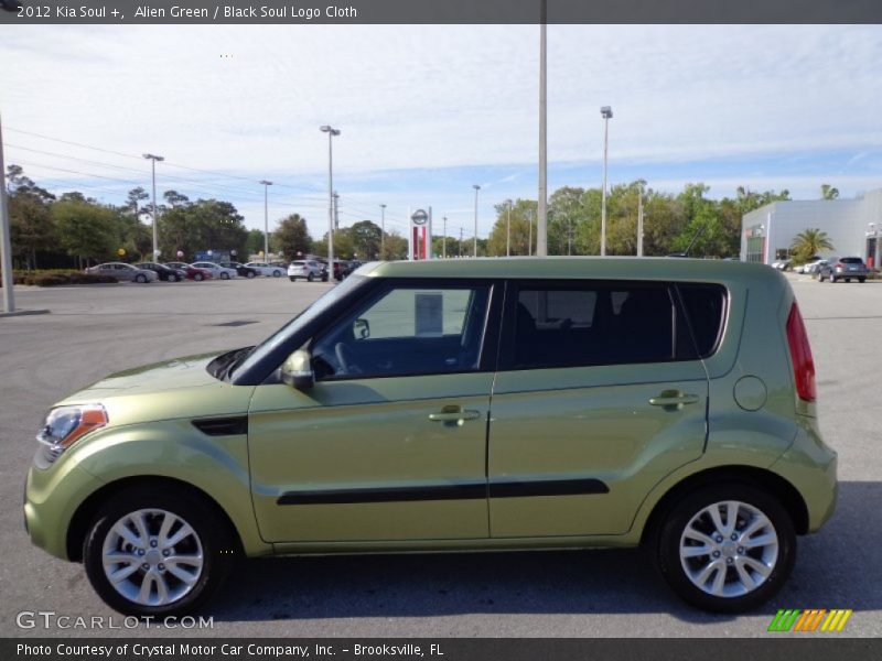 Alien Green / Black Soul Logo Cloth 2012 Kia Soul +