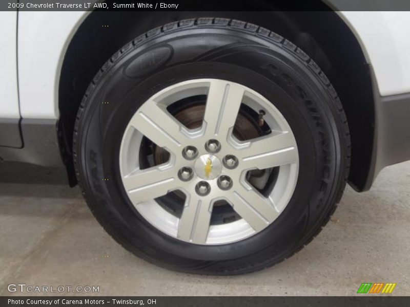 Summit White / Ebony 2009 Chevrolet Traverse LT AWD