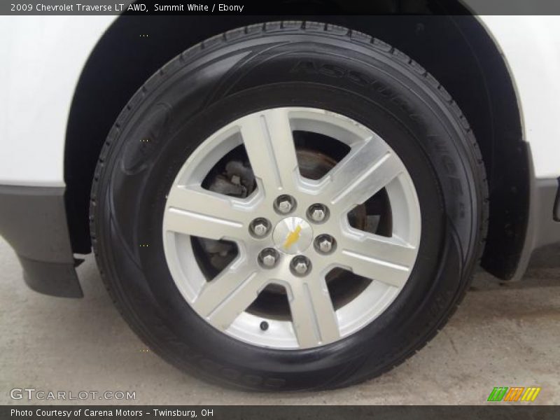 Summit White / Ebony 2009 Chevrolet Traverse LT AWD