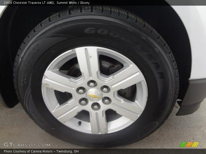 Summit White / Ebony 2009 Chevrolet Traverse LT AWD