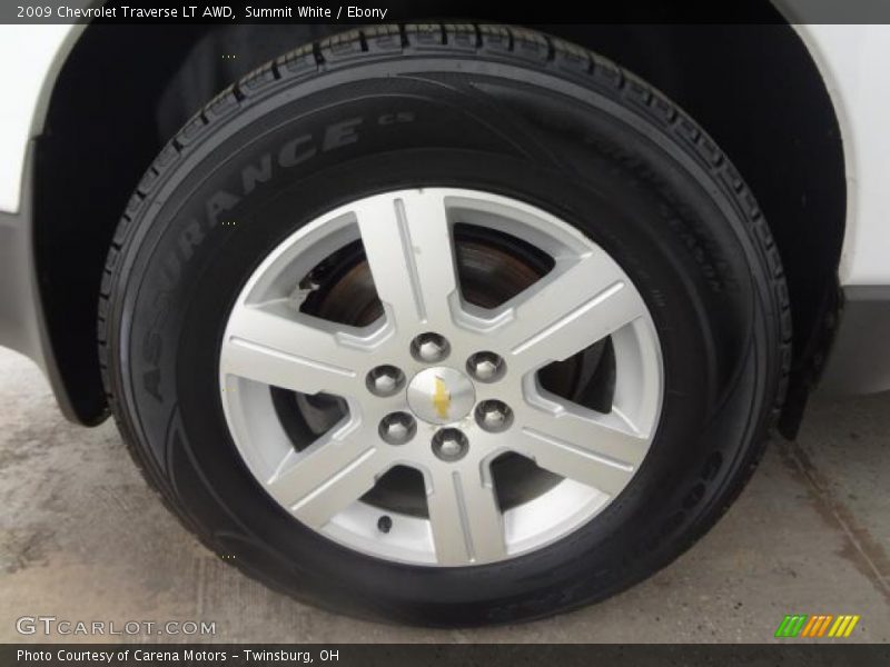 Summit White / Ebony 2009 Chevrolet Traverse LT AWD