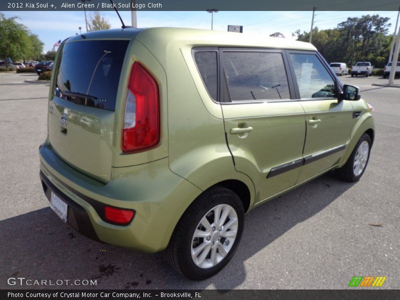 Alien Green / Black Soul Logo Cloth 2012 Kia Soul +