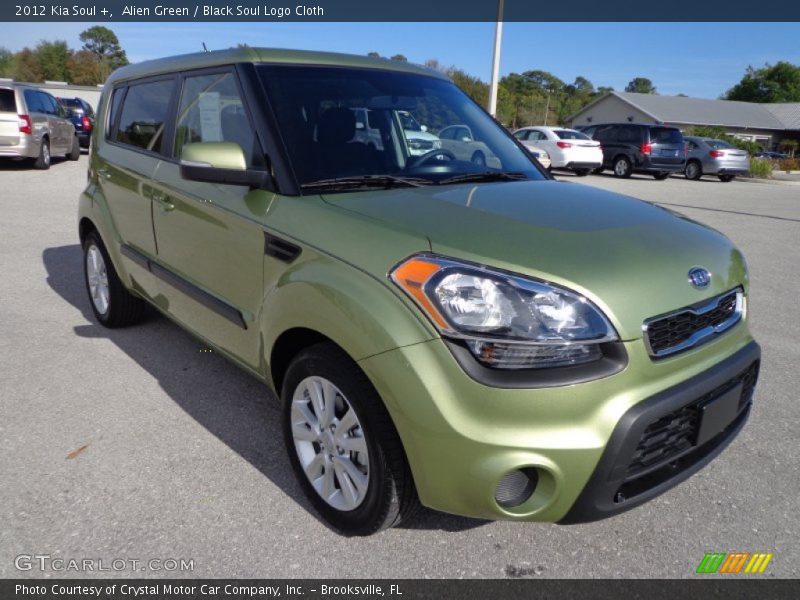 Alien Green / Black Soul Logo Cloth 2012 Kia Soul +