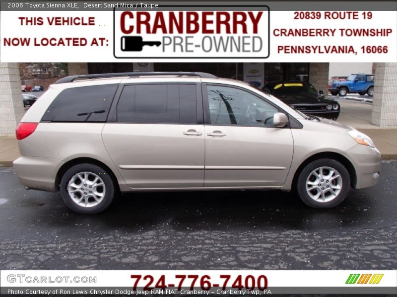 Desert Sand Mica / Taupe 2006 Toyota Sienna XLE