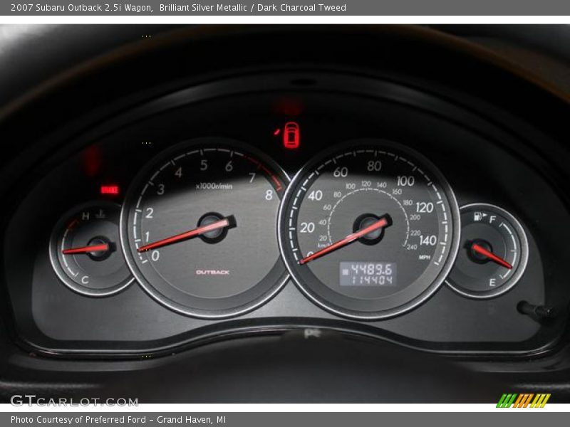  2007 Outback 2.5i Wagon 2.5i Wagon Gauges