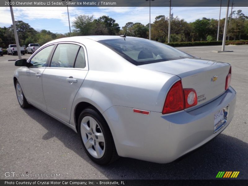 Silver Ice Metallic / Titanium 2010 Chevrolet Malibu LS Sedan
